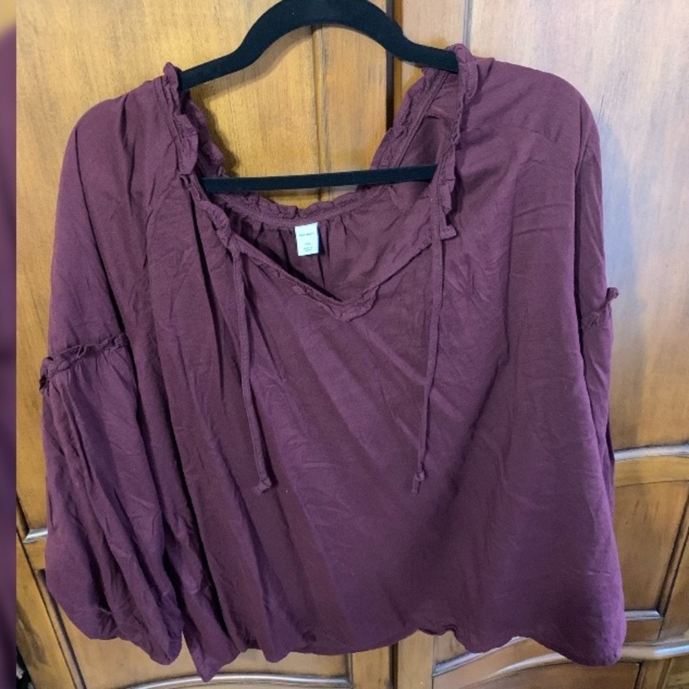 Old Navy Burgundy Blouse